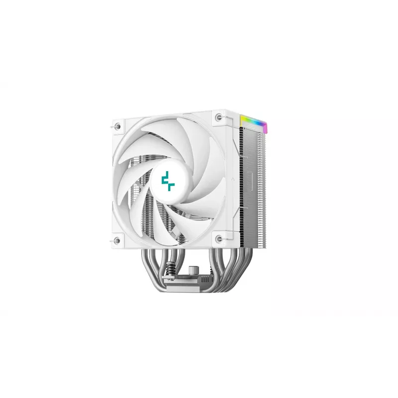 Disipador CPU DeepCool AK500S Digital SE – 5 heatpipes, ventilador FDB de 120 mm, PWM, Multi-LED, blanco, compatible con Intel LGA1150 y zócalos AMD