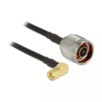 Cable coaxial DeLOCK 0,3 m N/RP-SMA CFD200 negro