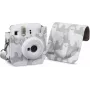 Cullmann RIO Fit 120 - carcasa - Fujifilm - Instax mini 12 - correa de hombro - gris - blanco (1013023970)