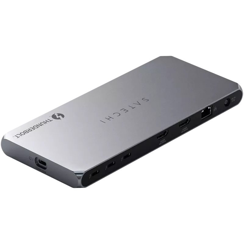 Satechi Thunderbolt 4 Dock ST-DT4MDM-EU — estación de acoplamiento Thunderbolt 4, 2× HDMI 2.0, 2× USB-A 3.2