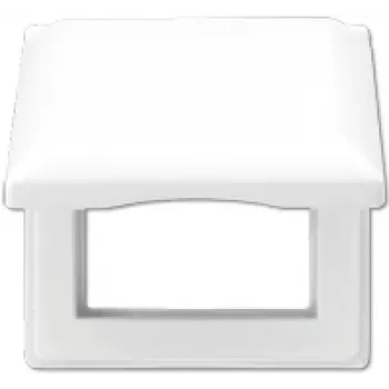 Jung AS 581 BFKL WW Placa de interruptor/cubierta blanca sin tornillos, termoplástico, 80,5×80,5 mm