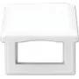 Jung AS 581 BFKL WW Placa de interruptor/cubierta blanca sin tornillos, termoplástico, 80,5×80,5 mm