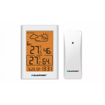 Estación meteorológica Blaupunkt WS15WH con sensor exterior, blanca