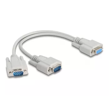 Cable serie DeLOCK 67160 beige 0,3 m DB-9