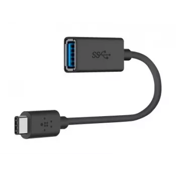 Belkin USB 3.0 conector hembra 5GBit/s USB-C a USB-A 1m gris (F2CU036BTBLK)