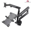 Soporte de mesa doble para monitor y portátil MACLEAN MC-813 para pantallas de 17–32
