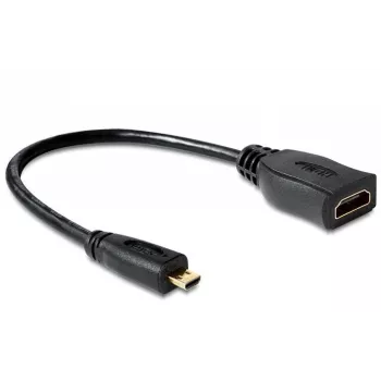 Cable HDMI DeLOCK 65391 0,23m tipo A a tipo D Negro