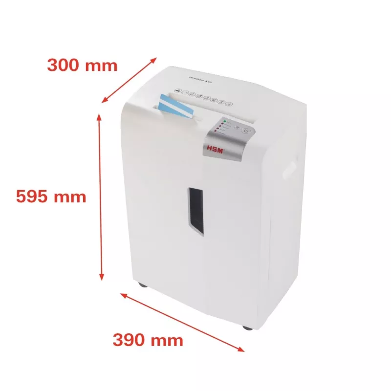 HSM shredstar X13 destructora de documentos, 4 x 37 mm + mecanismo de corte de CD independiente