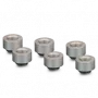 Thermal Grizzly DeltaMate Extender MF10 – conector de refrigeración líquida, níquel mate, 6 uds. (TG-DM-FIT-6206)