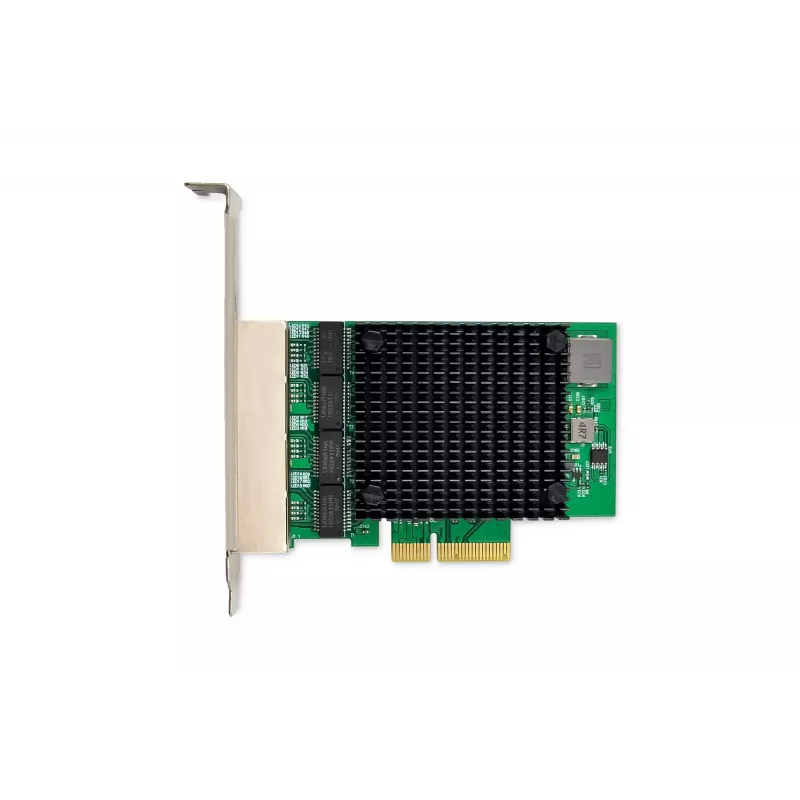 Tarjeta de red Digitus 4 puertos 2,5 Gigabit Ethernet PCI Express chipset Realtek