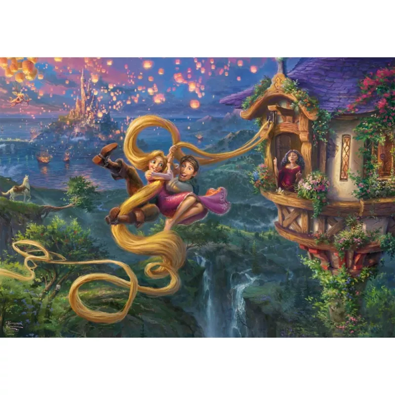 Puzle de 1000 piezas Schmidt Spiele Thomas Kinkade Studios 'Rapunzel: Tangled Up in Love' – 1000 piezas