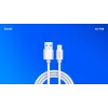 Cable USB 2.0 SAVIO CL-168, USB A (conector macho) a USB C (conector macho), 3 m, blanco