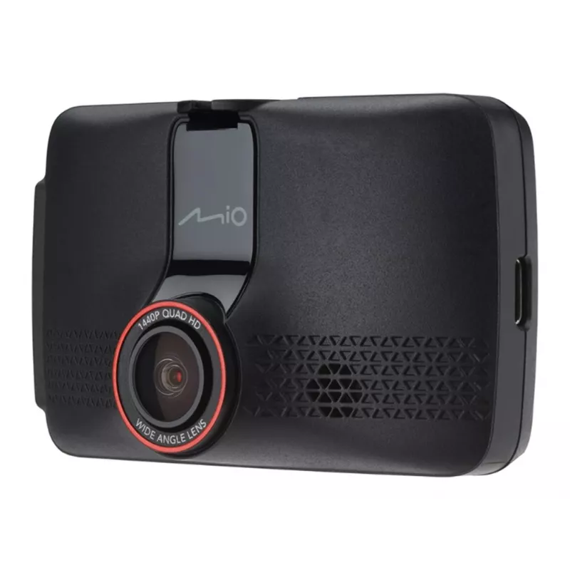 Dashcam MIO MiVue 802 cámara para coche, 2560×1440 QHD 140° 60fps, pantalla de 2,7 pulgadas, batería/USB, microSD hasta 128 GB, G-Shock, detección de colisiones