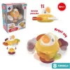 Pato de peluche sensorial interactivo Ascato 122946 — textura suave, diseño multicolor