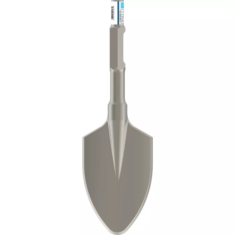 Cincel de pala redonda Bosch Professional SDS‑Hex 135 x 400 mm para demolición y trabajos de cincelado