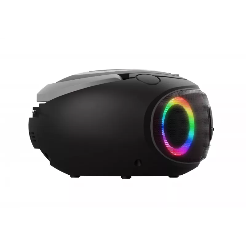 Denver TDB-212GR boombox DAB+ con reproductor de CD, DAB+/FM, Bluetooth, USB, AUX, gris
