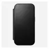 Funda de cuero para móvil Nomad Modern Leather Folio para iPhone 17 Pro, 16 cm (6,3 inch), negra, 4 compartimentos para tarjetas