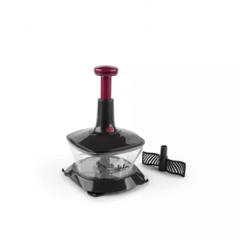 Picadora de alimentos manual JATA HMAQ4505 negra burdeos