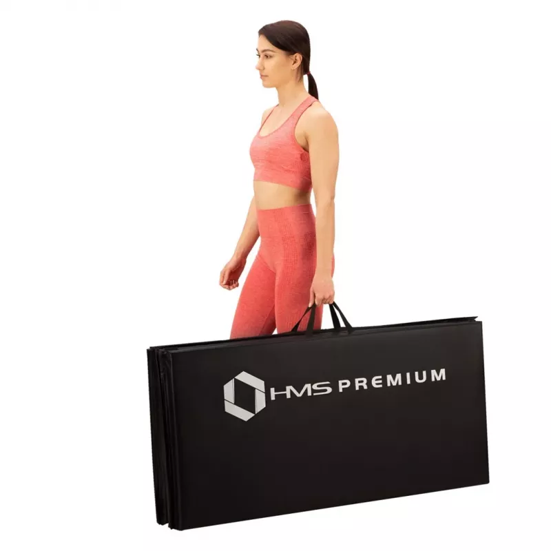 Esterilla de gimnasia plegable negra HMS Premium MGS01