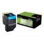 Cartucho de tóner Lexmark 702C R 1 ud. original cian