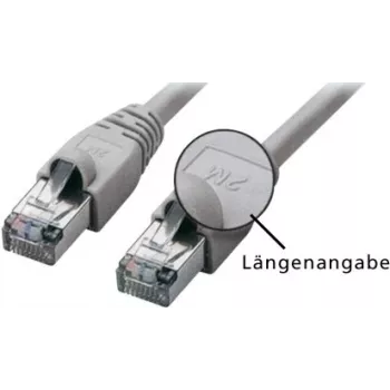 Cable de red Tecline exertis Connect - cable de conexión - RJ-45 (M) a RJ-45 (M) - 7,5 m - SFTP - CAT 5e - gris (71607)