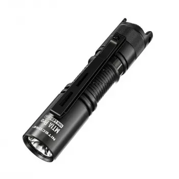 Linterna de mano Nitecore MT1A Pro — LED 50 lm, recargable por USB, 1100 mAh, aluminio, impermeable, resistente a impactos, negra