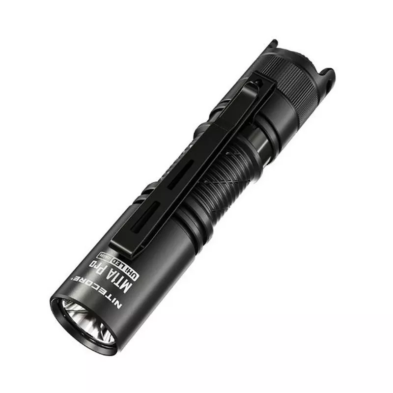 Linterna de mano Nitecore MT1A Pro — LED 50 lm, recargable por USB, 1100 mAh, aluminio, impermeable, resistente a impactos, negra