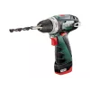 Metabo PowerMaxx BS Basic 600984000 taladro atornillador inalámbrico, 12 V, 2x 2,0 Ah Li-Ion, con cargador