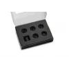EK Water Blocks EK-Quantum Torque pack de 6 HDC 12 conector terminal de llave dinamométrica negro 1/4 6 uds.