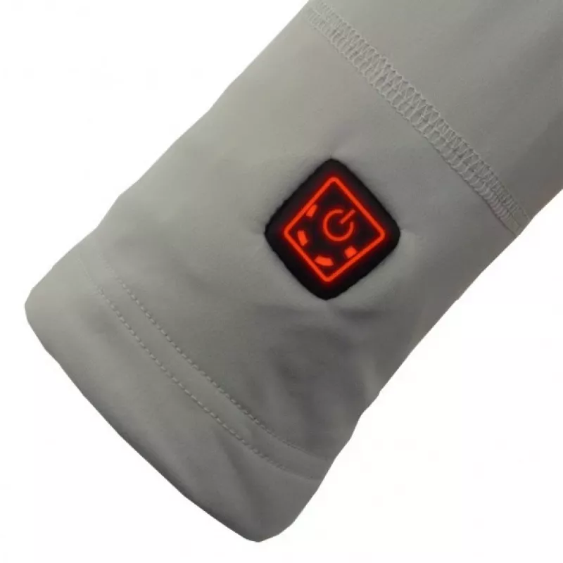Blusa Glovii GJ1GXL gris manga larga elastano poliéster