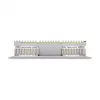 Panel de parcheo DeLOCK 19 inch 16 puertos Cat.6A 1HE gris metal rack