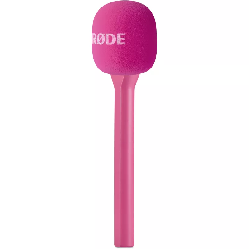 Micrófono de mano para entrevistas Interview GO de Rode, rosa