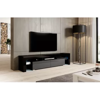 Soporte de TV Cama TORO 200 negro/gris brillante