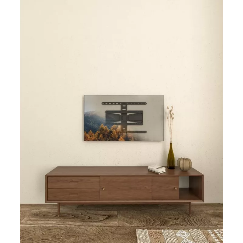 Soporte de pared para TV totalmente articulado GEMBIRD WM-90ST-02 para pantallas de 43–90 pulgadas, soporte articulado, VESA 100x200–600x400, capacidad de carga 50 kg