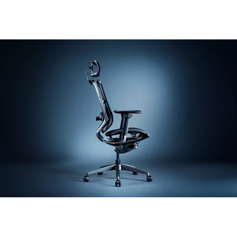 Razer Fujin Pro - Silla - Reposabrazos - Forma de T - Inclinación - Giratoria - Metal, Malla - Negro (RZ38-04940100-R3G1)