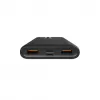 Batería externa Silicon Power QP15 10000 mAh, LiPo, 2x USB-A + 2x USB-C, entrada Micro-USB, negro