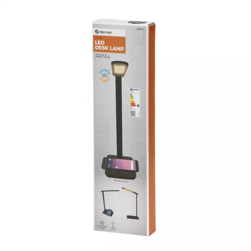 Lámpara de mesa Denver LQI-105 5W G negra