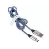 Cable USB Tracer TRAKBK46266 USB 2.0 1 m USB-C USB-A negro azul plata