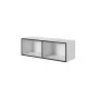 Armario de almacenamiento Cama Meble ROCO RO2 1120×370×370 mm abierto blanco/negro de suelo
