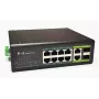 Switch PoE industrial 100Mbps 8 puertos + 2G uplink puertos RJ45 o SFP, -40 °C, IEEE802.3af/at