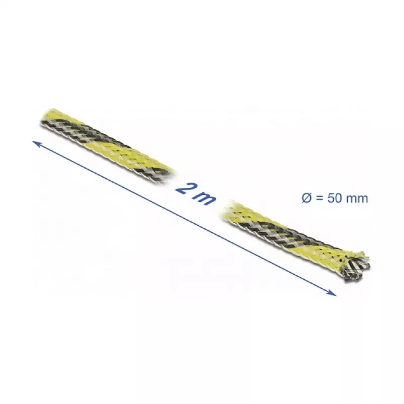 Funda para cables DeLOCK 20757 negro amarillo