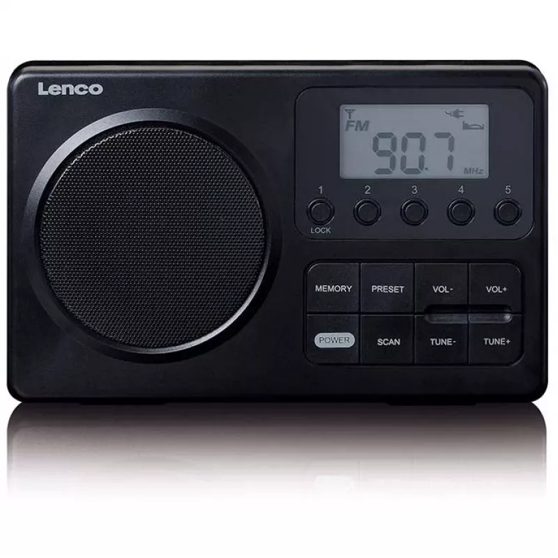 Lenco MPR-035BK radio, negra