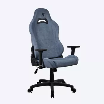 Silla gaming Arozzi Torretta SoftFabric Blue — diseño ergonómico, altura y reposabrazos ajustables
