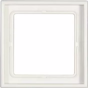 Placa embellecedora JUNG LS 981 WW blanca Duroplast 81×81 mm
