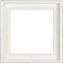 Placa embellecedora JUNG LS 981 WW blanca Duroplast 81×81 mm