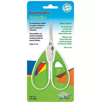 Tijeras WEDO 975 4060 corte recto verde blanco 215 mm