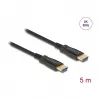 DeLOCK cable HDMI 5m tipo A estándar conector macho conector macho 48 Gbit/s negro
