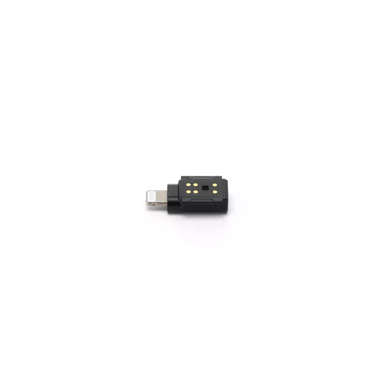 Adaptador de audio DJI Mic 3 Mobile Phone Adapter (Lightning) — conector Lightning, negro, para dispositivos móviles Apple