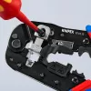 Alicate crimpador de cables Knipex 97 51 13 negro, azul, rojo
