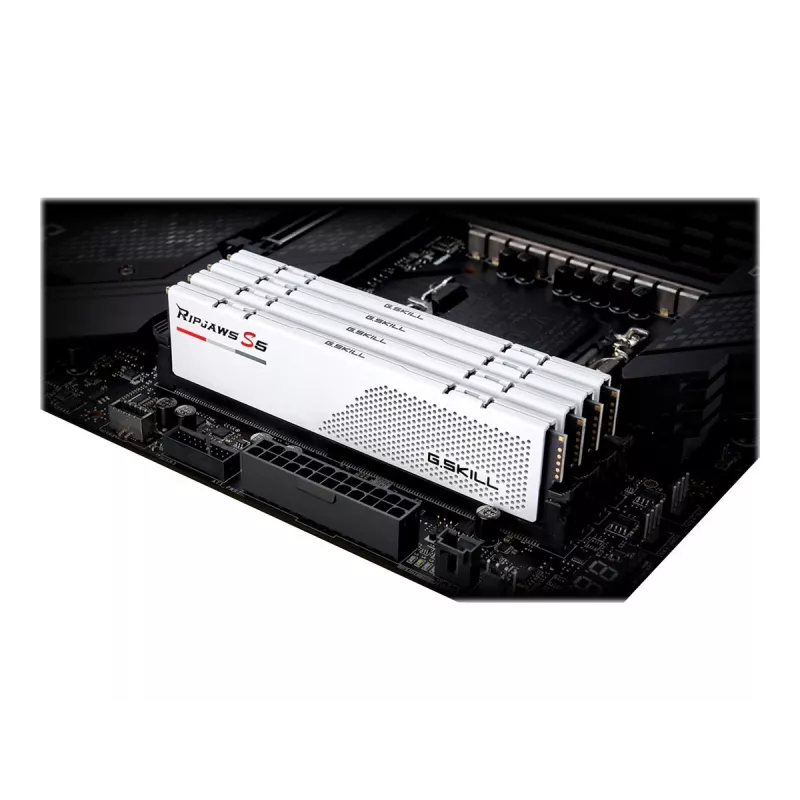 DIMM 32 GB DDR5-5600 (2x 16 GB) Dual-Kit, memoria blanca, F5-5600J4040C16GX2-RS5W, Ripjaws S5, INTEL XMP
